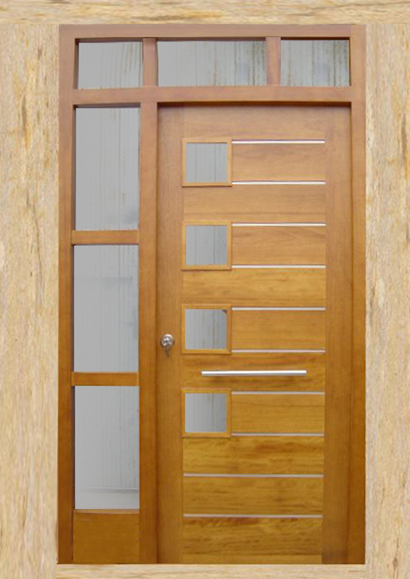 Puertas de entrada hechas en madera - CARPINTERIA FUSTA